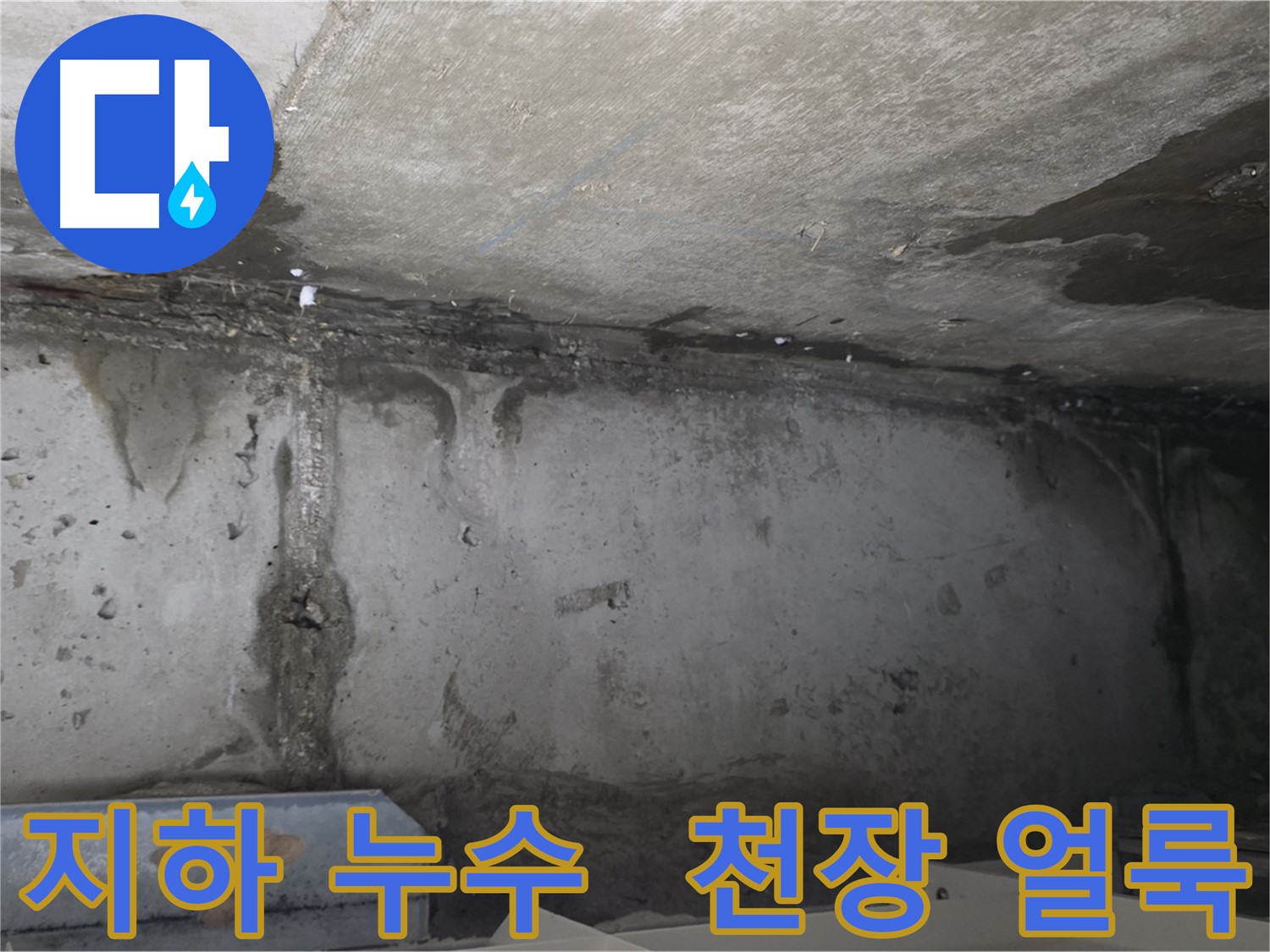 오남리 두산아파트 지하 누수 - 천장 얼룩
