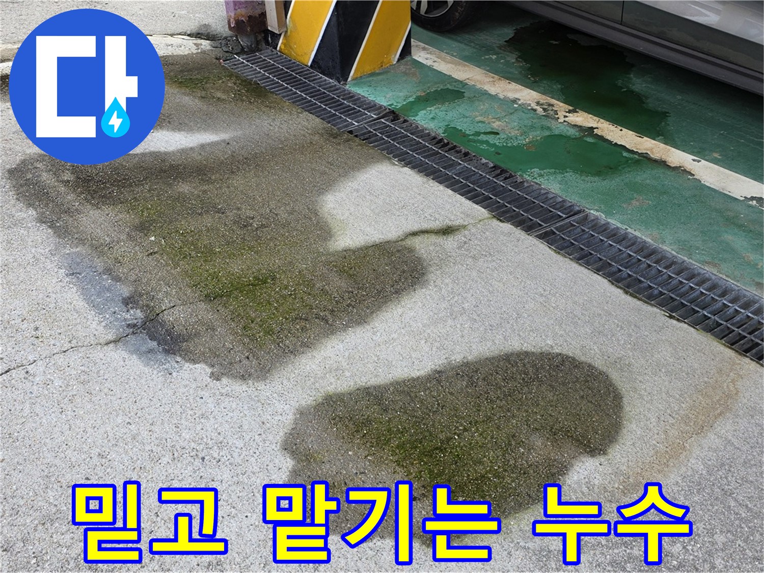 주차장 누수 - 믿고 맡길 수 있는 누수 해결 전문 업체의 꼼꼼한 작업 모습입니다.