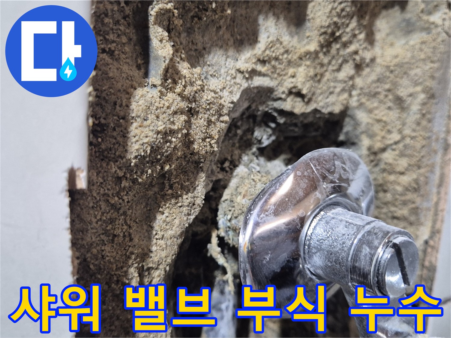합정동 현대빌라 - 벽 속 샤워 밸브 부식으로 인한 긴급 누수 해결
