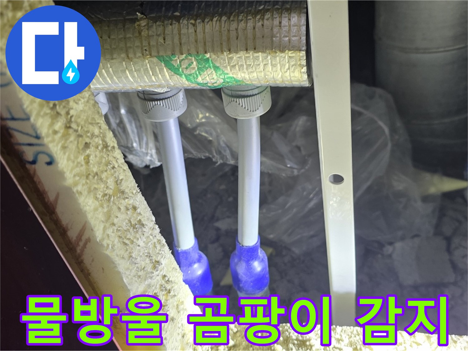삼숭동 양주자이 누수 - 배관 연결 부속 주변 물방울 맺힘 및 곰팡이 서식 여부 세밀하게 감지