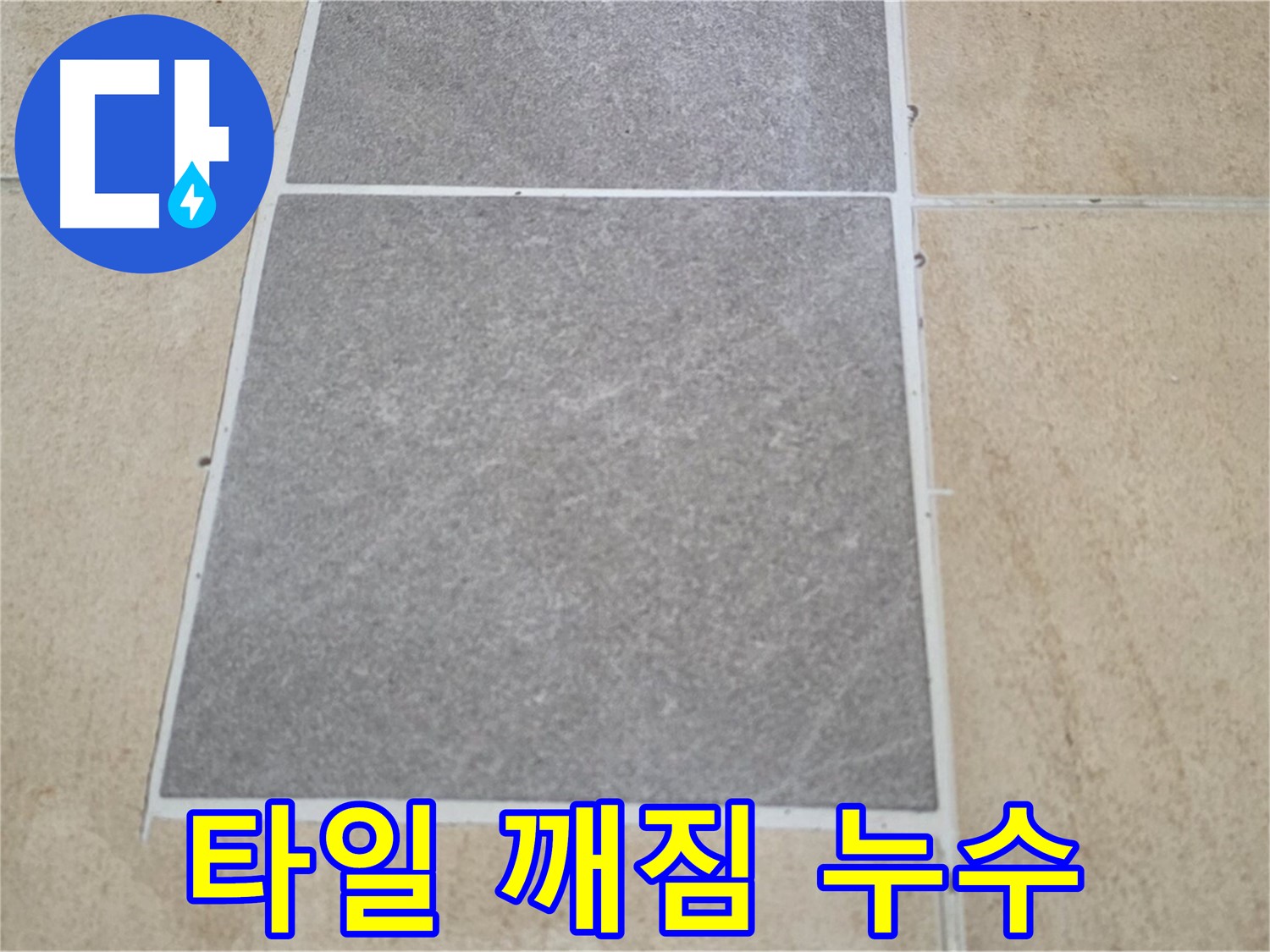 양주 삼숭동 아파트 - 겨울철 타일 깨짐으로 인한 누수 가능성을 점검하고 있습니다.