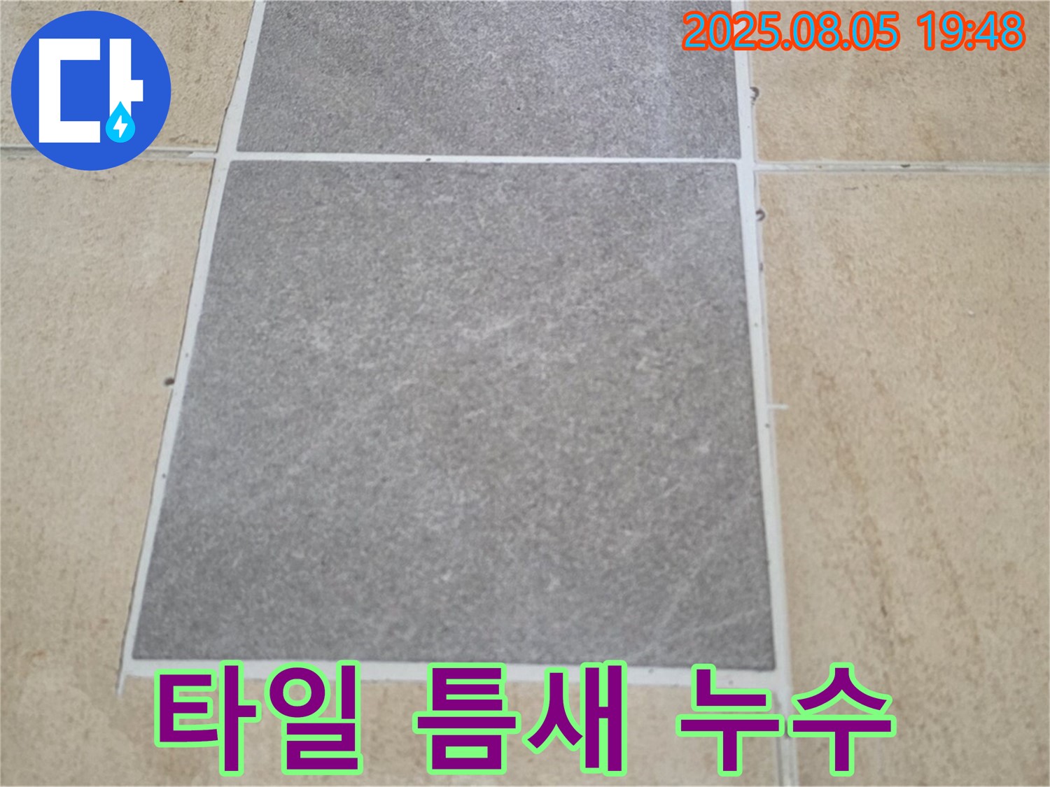 양주 삼숭동 아파트 타일 틈새 누수 - 전문 장비와 기술로 누수 원인을 찾아 해결합니다.