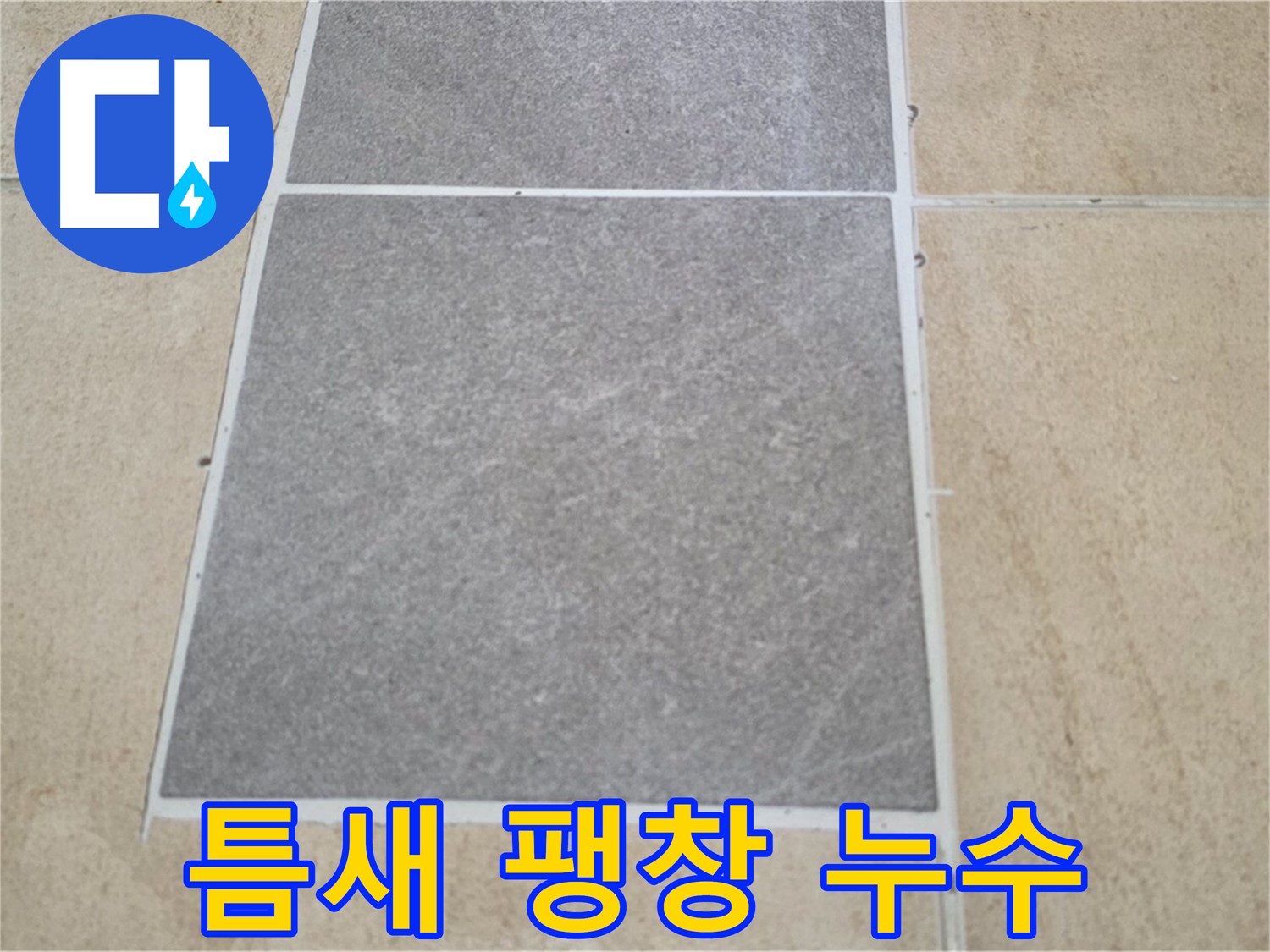 양주 삼숭동 아파트 - 타일 틈새 팽창으로 인한 누수 가능성을 점검하고 있습니다.