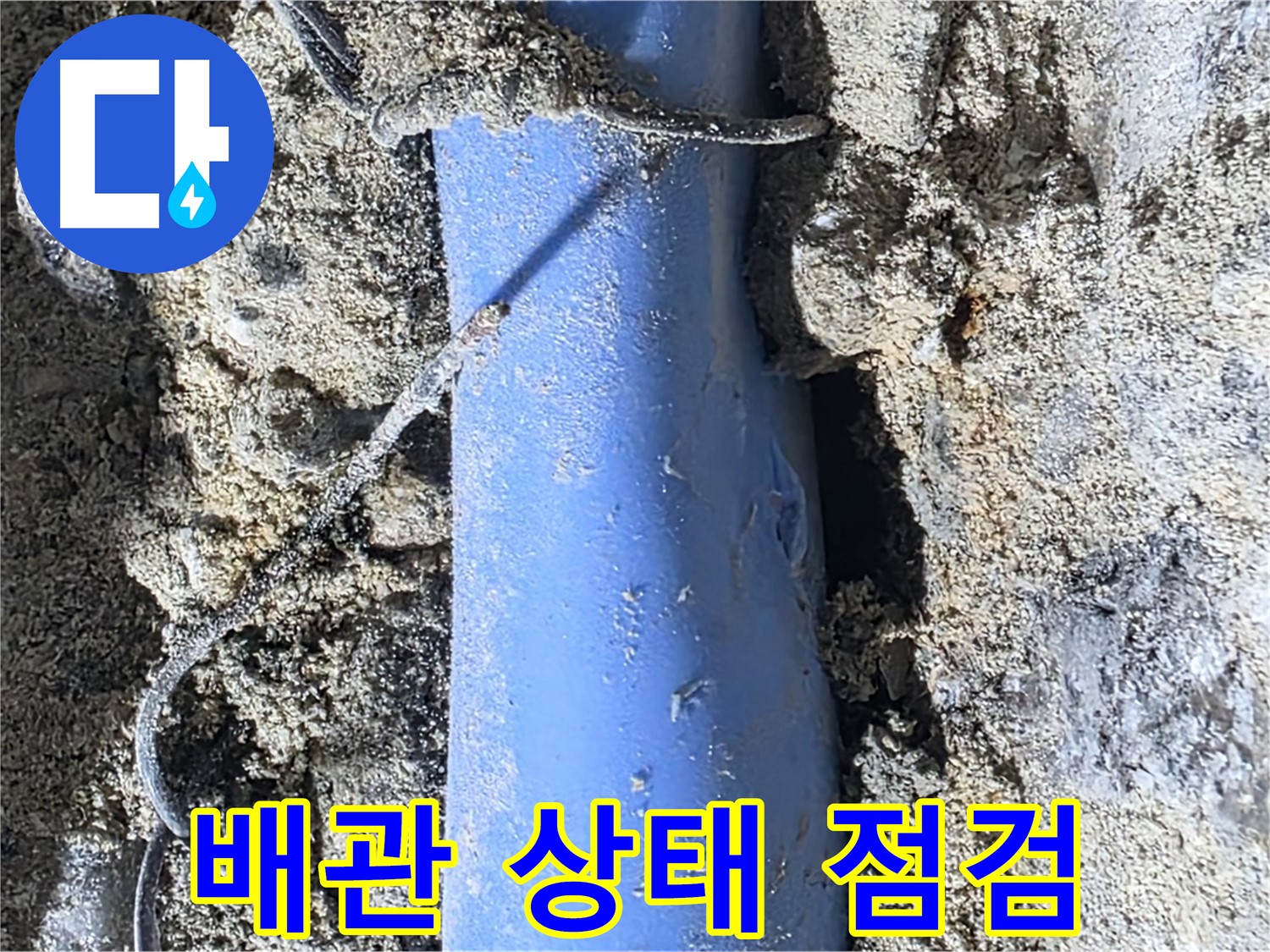 분당 쇳골로 누수 - 배관의 전체적인 상태를 꼼꼼하게 점검하고 있습니다.