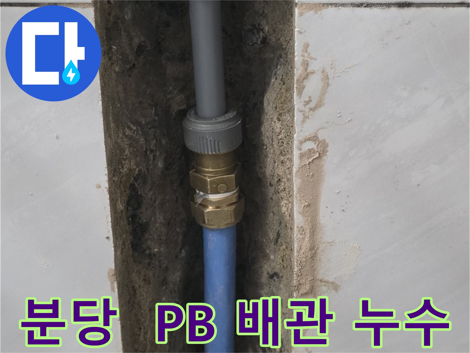 분당 쇳골마을 - PB 배관 누수 확실하게 해결
