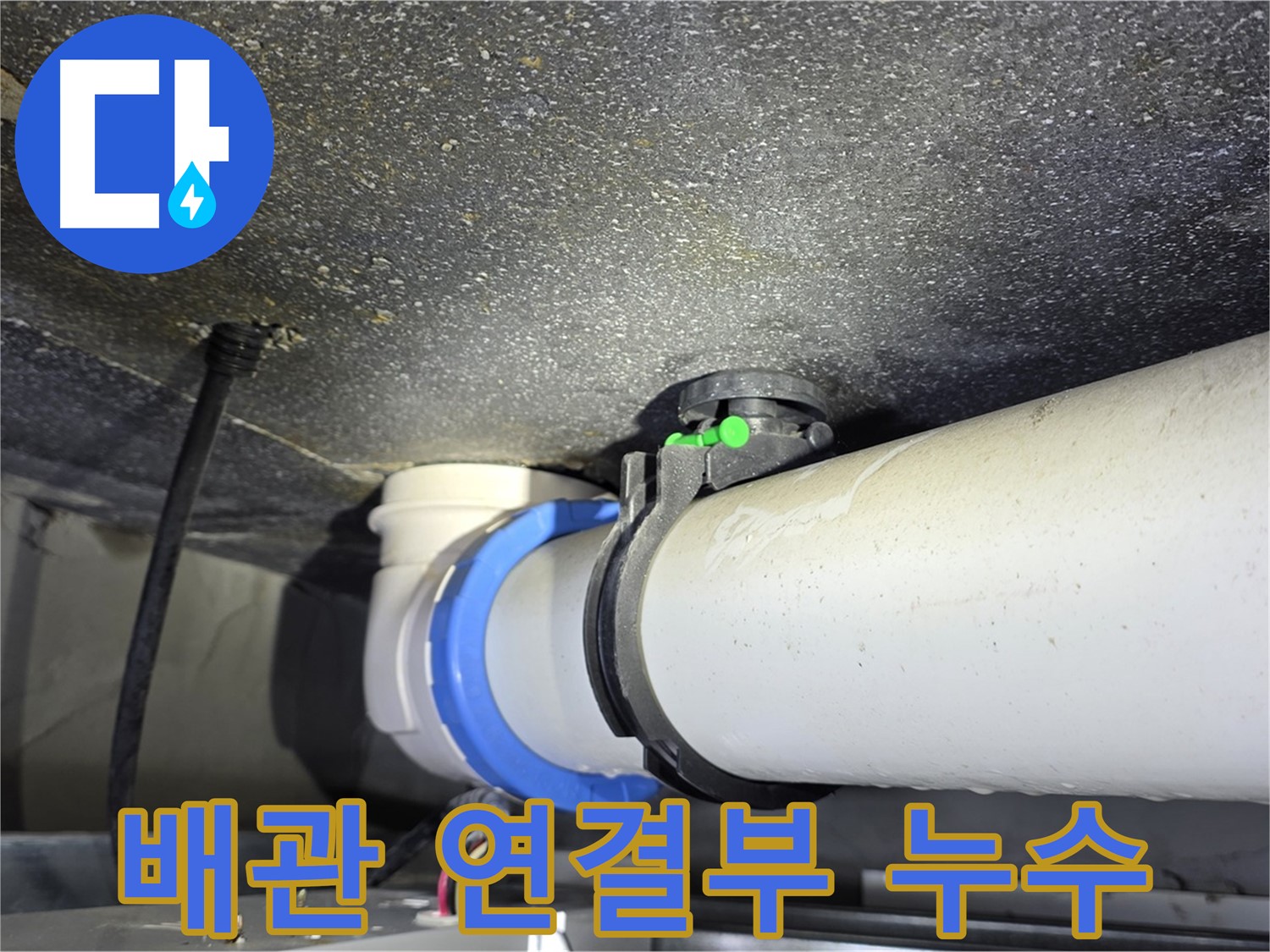 양주 옥정동 율정마을 13단지 아파트 배관 연결부 누수 - 정확한 진단으로 누수 원인을 파악합니다.