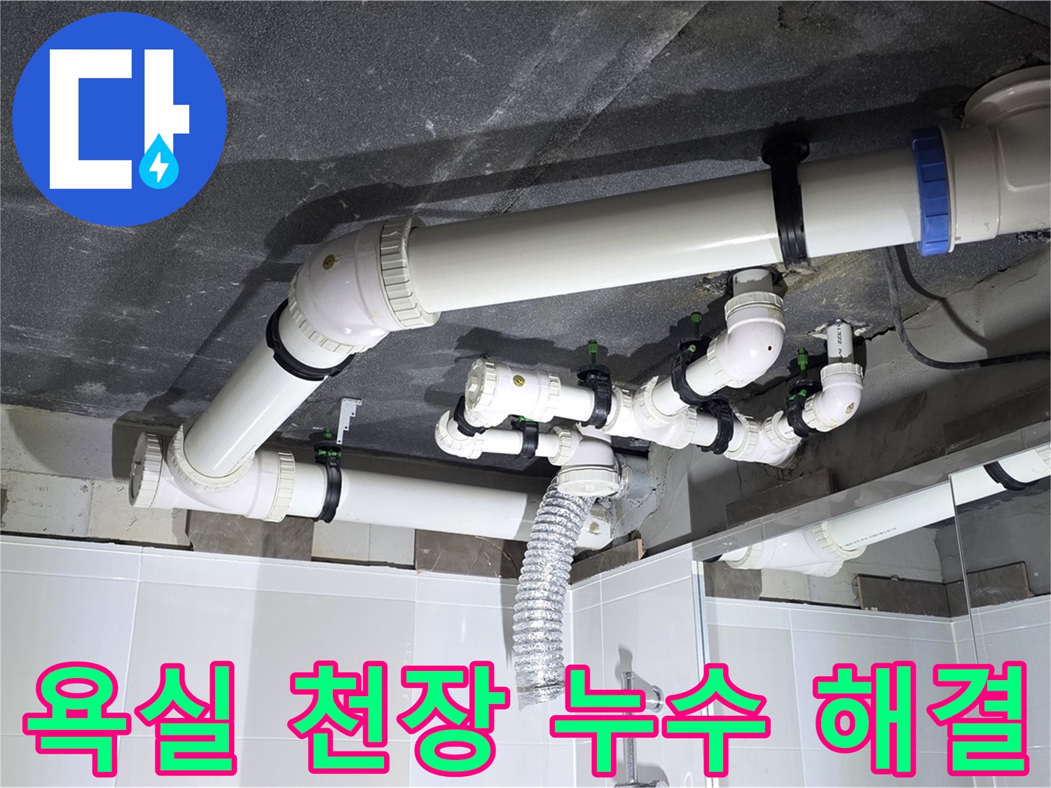 옥정동 율정마을 아파트 욕실 천장 누수 - 누수 원인 진단부터 완벽한 공사 마무리