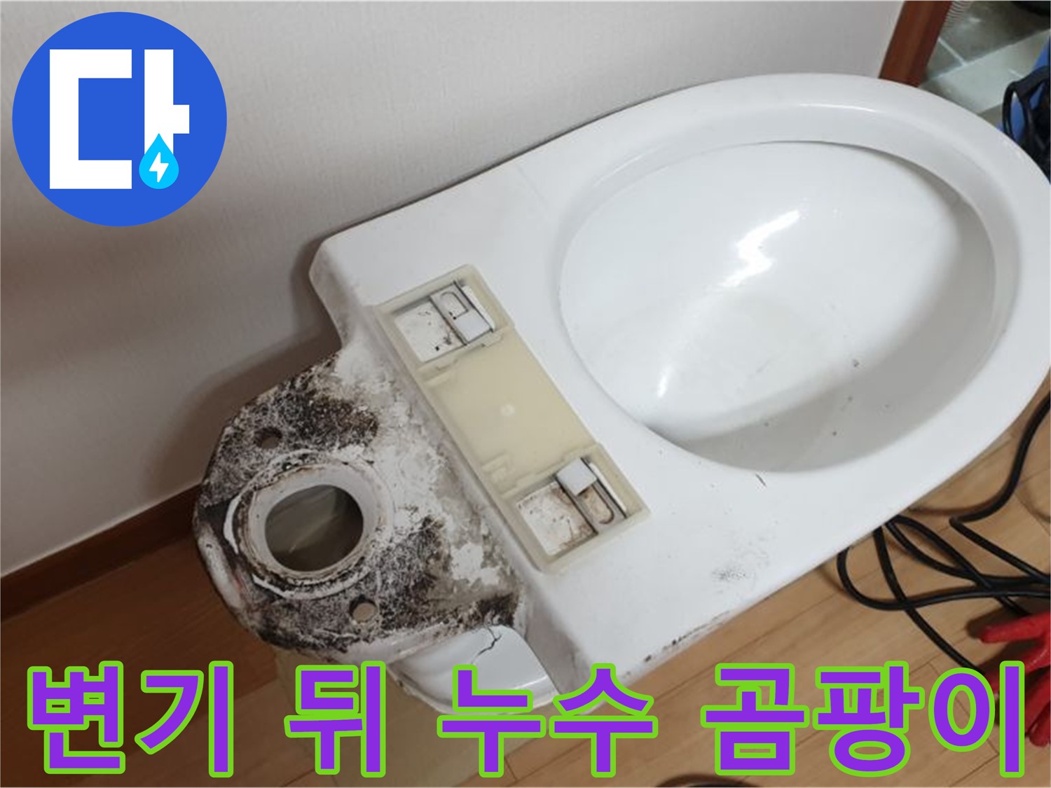 변기 뒤 누수 - 곰팡이와 악취 문제까지 한 번에 해결