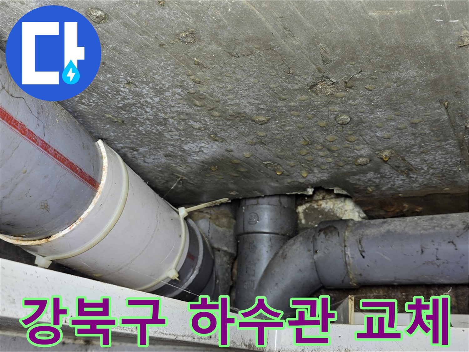 강북구 수유동 삼광빌라 누수 - 노후 하수관 교체로 문제 해결