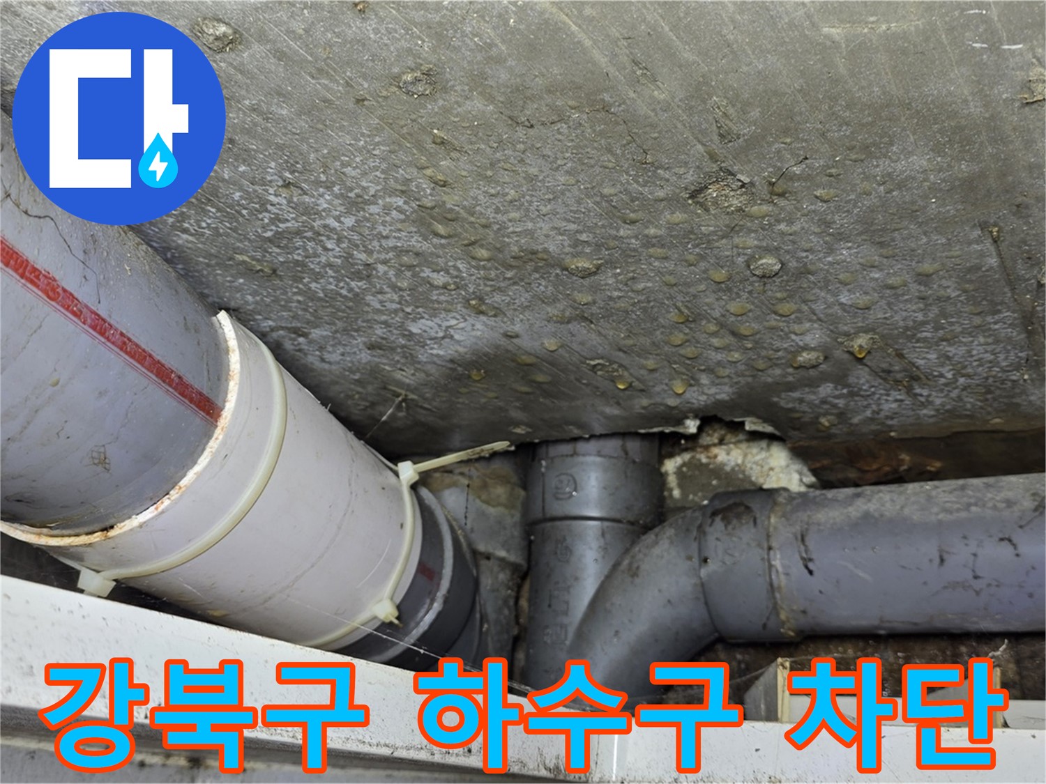 강북구 수유동 삼광빌라 누수 - 하수구 누수 완벽하게 차단
