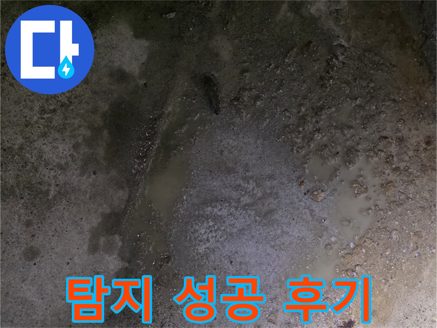 강원특별자치도 철원군 서면 와수리 누수 현장 - 바닥 누수 문제를 완벽하게 해결한 누수 탐지 성공 사례입니다.