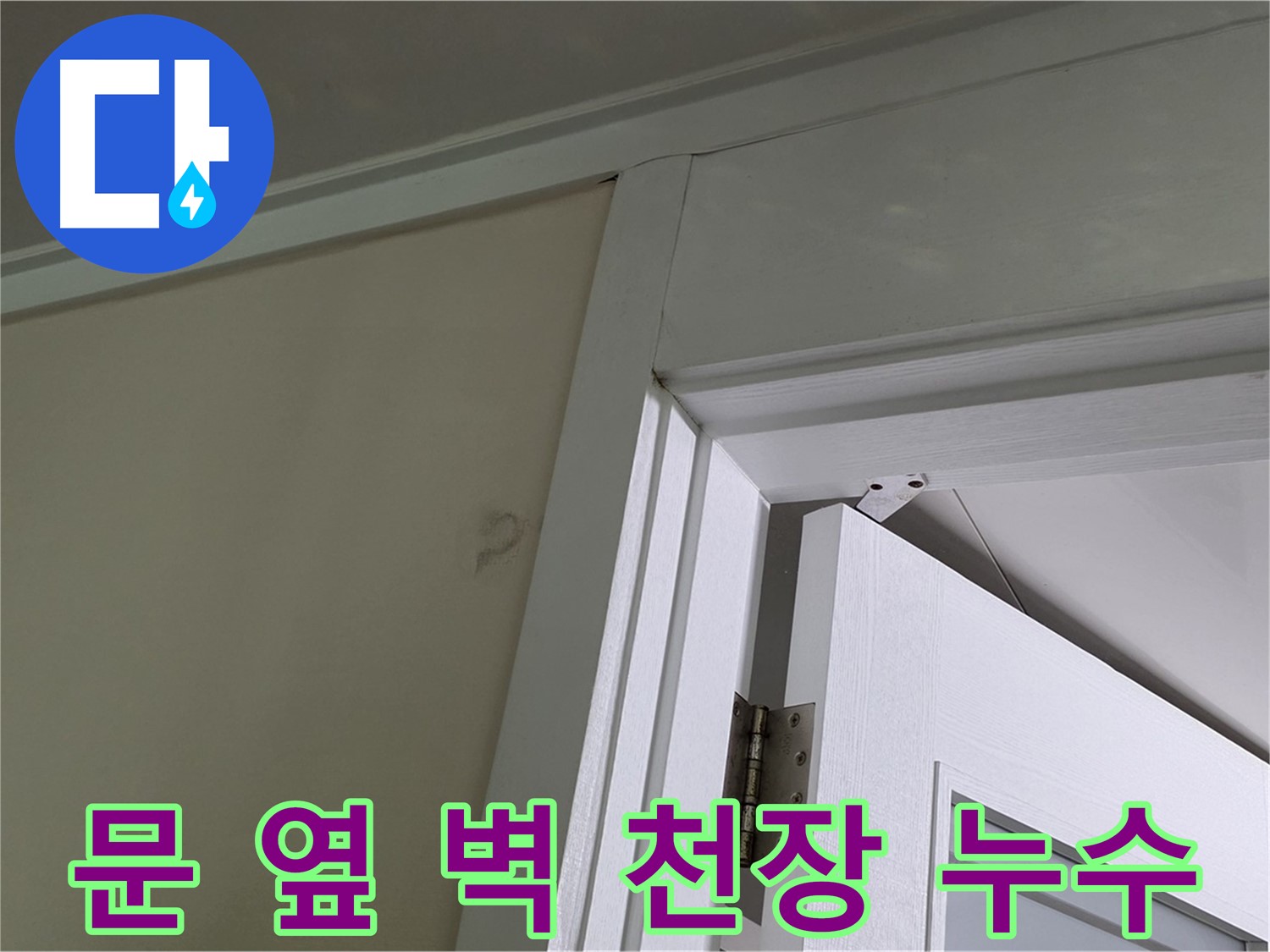 분당 운중동 아파트 문 옆 벽 천장 누수 - 누수 발생 위치와 주변 환경을 꼼꼼히 살펴 원인을 파악합니다.