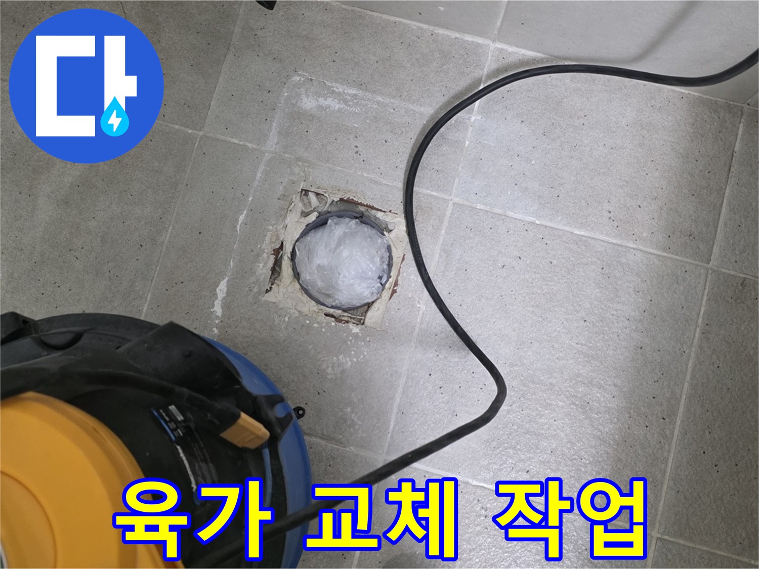 성남 분당 운중동 욕실 배수구 - 낡은 육가를 새 육가로 교체하여 깔끔하고 안전하게!