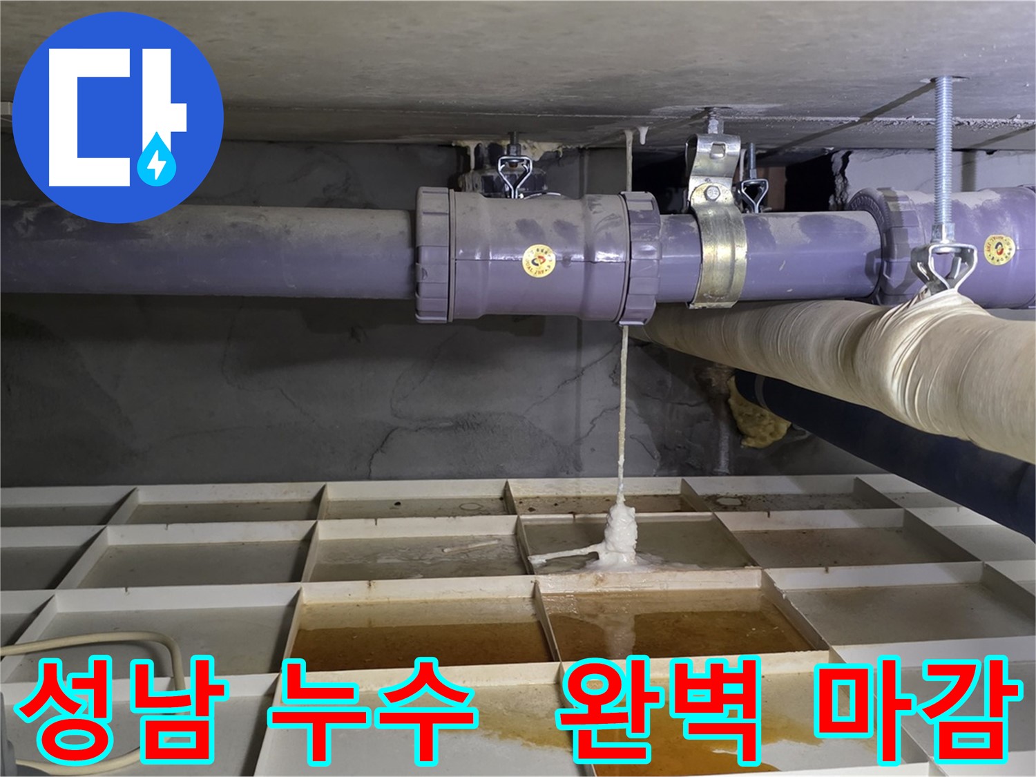 성남 하수 배관 누수 - 완벽한 마감 및 깔끔 시공으로 만족도 향상