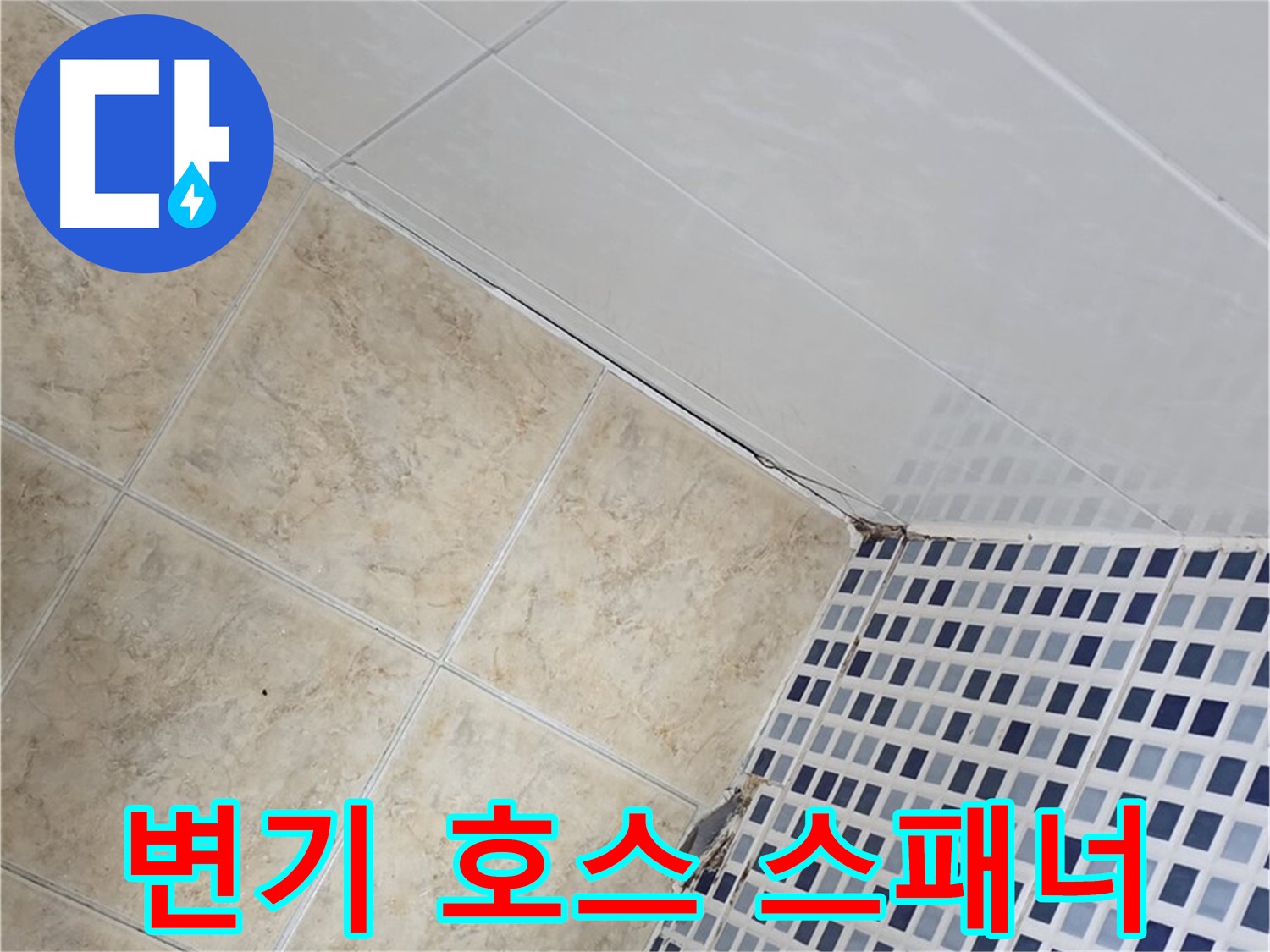 묵동 욕실 변기 물통 연결 호스 누수 - 노후 호스 교체 및 몽키 스패너 조임