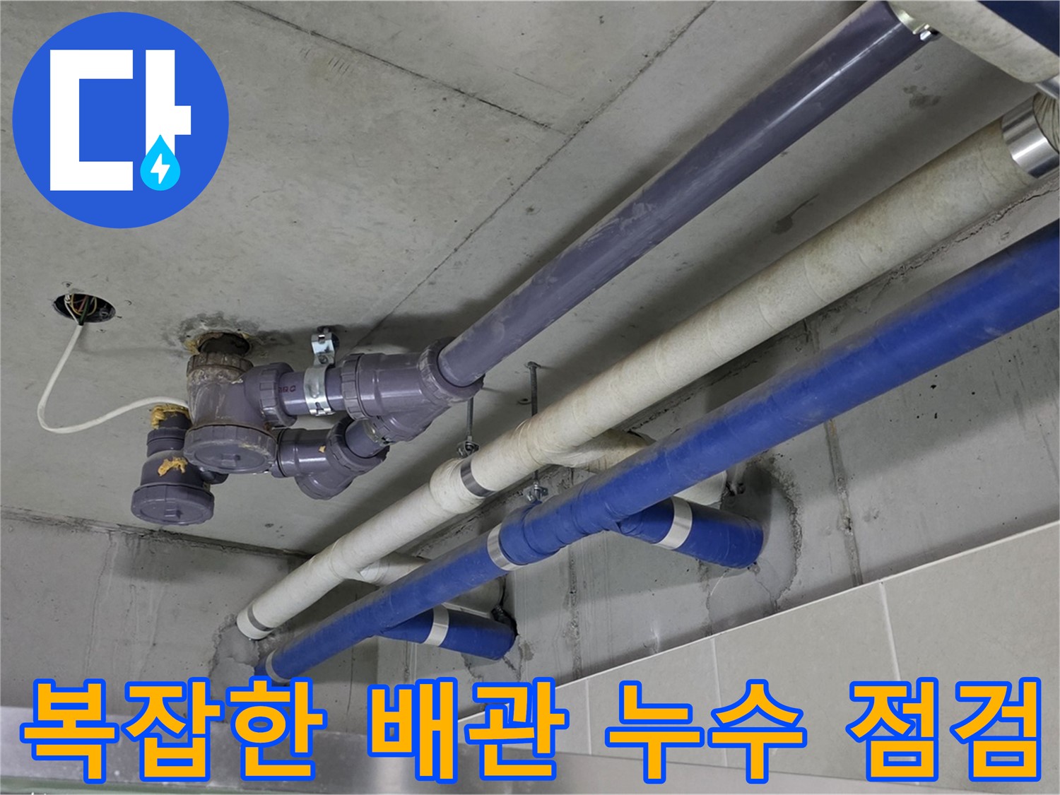 성남 분당 산운마을 상가 복잡한 배관 누수 점검 - 꼼꼼한 진단과 해결