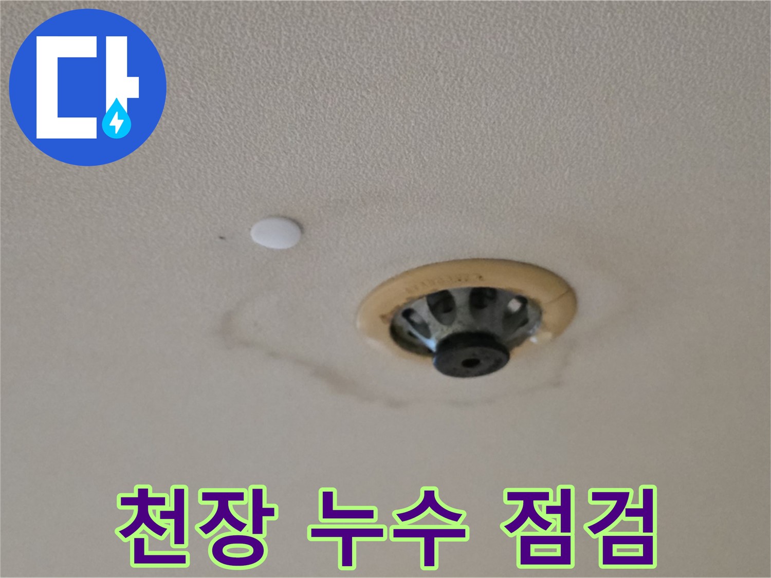 천장 누수 점검 - 누수 탐지 장비 사용