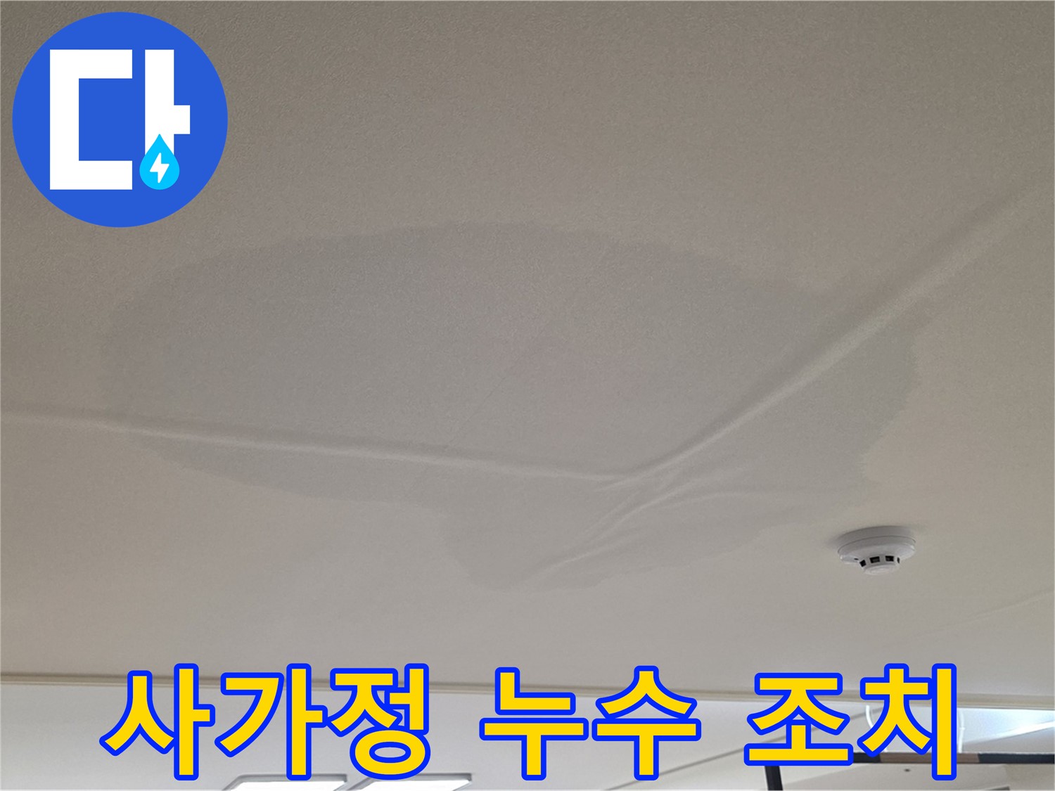 사가정 아파트 천장 누수 - 젖은 천장 - 긴급 조치 및 원인 분석