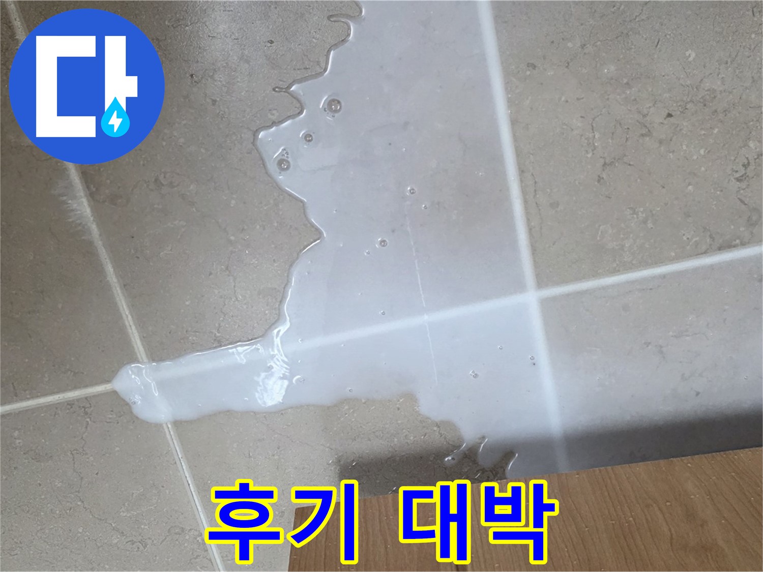 포천 일동 기산리 아파트 - 씽크대 누수 해결 후 고객 만족 후기 (가상) - 고객 만족 후기 대박!