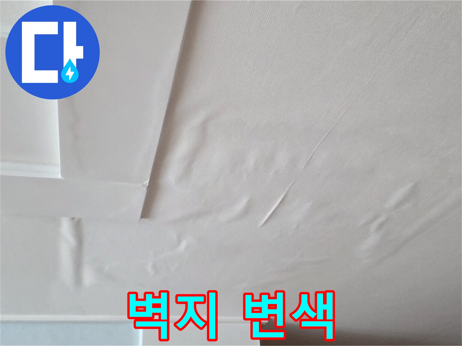 포천 일동 아파트 천장 누수 - 벽지 변색과 곰팡이 발생 가능성