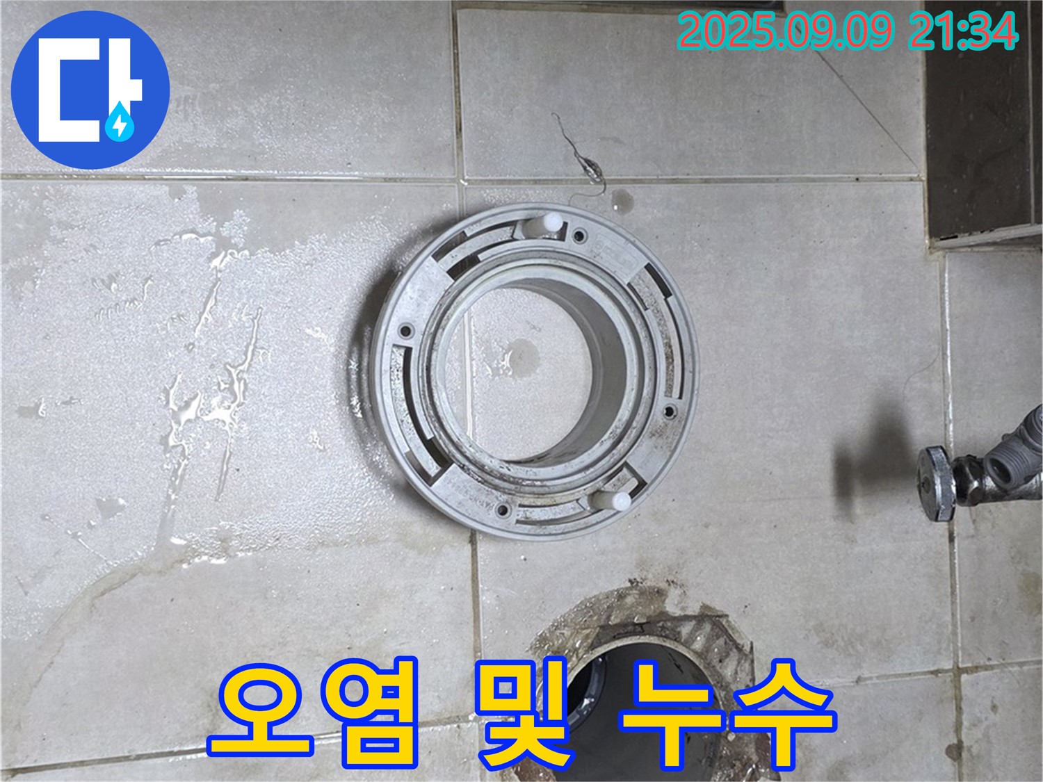 양주 옥정 율정마을 아파트 변기 하수구 오염 및 누수 동시 해결 작업