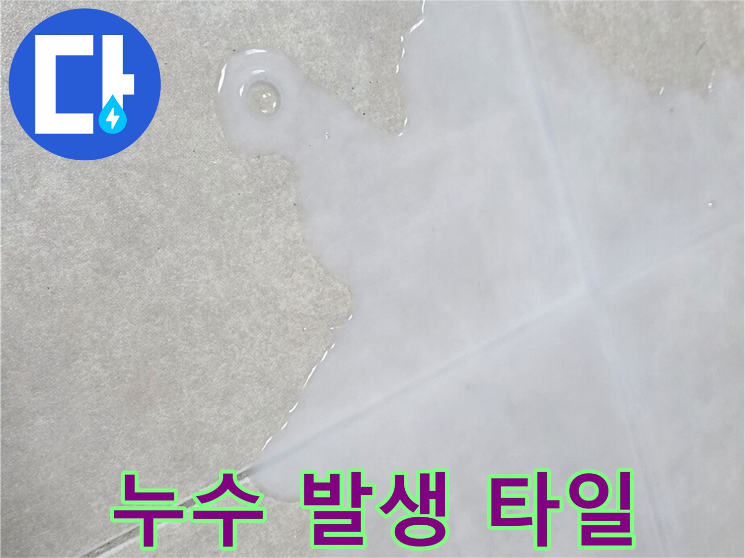양주 옥정동 율정마을 아파트 누수 발생 타일 - 누수탐지 및 완벽 보수