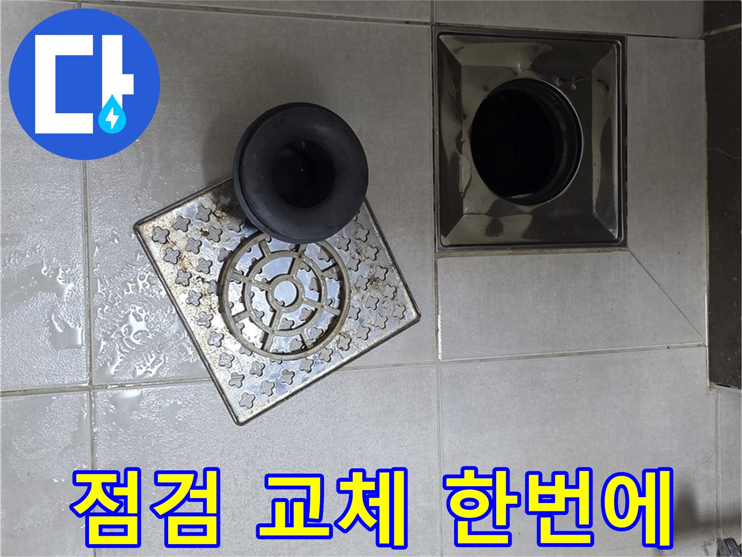 양주 옥정동 율정마을 아파트 - 욕실 배수구 누수, 트랩 상태 점검부터 교체까지 한 번에