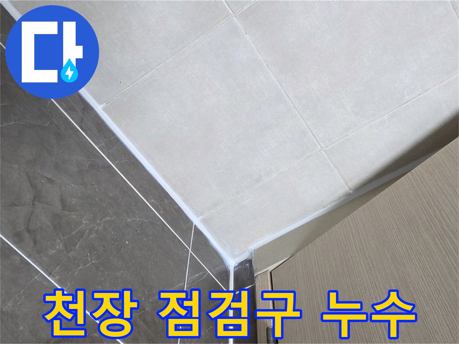 양주시 옥정 율정마을 욕실 - 천장 점검구 주변 누수 보수