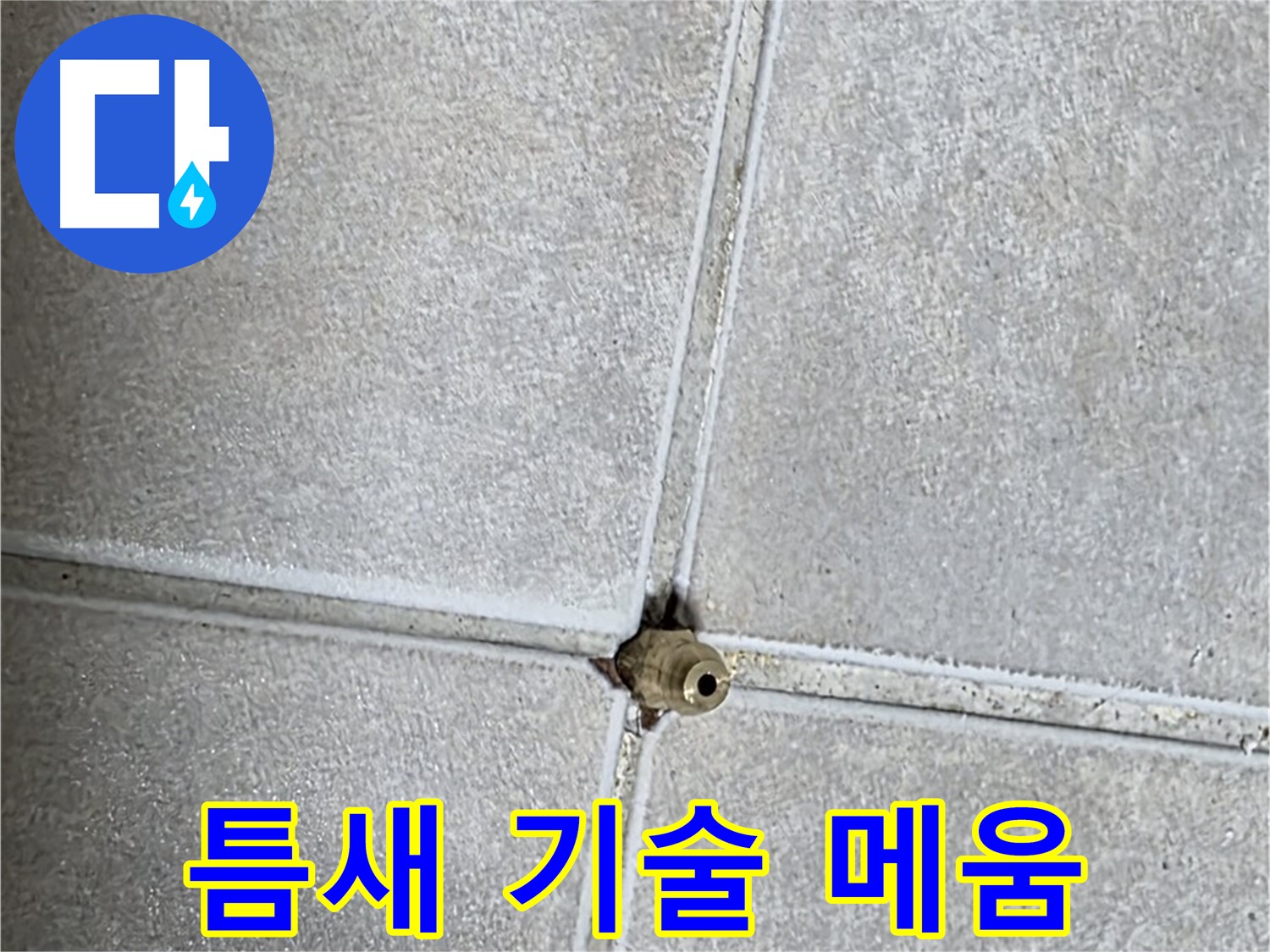 옥정 율정마을 아파트 누수 - 타일 틈새 누수, 숙련된 기술로 완벽하게 메워드립니다!