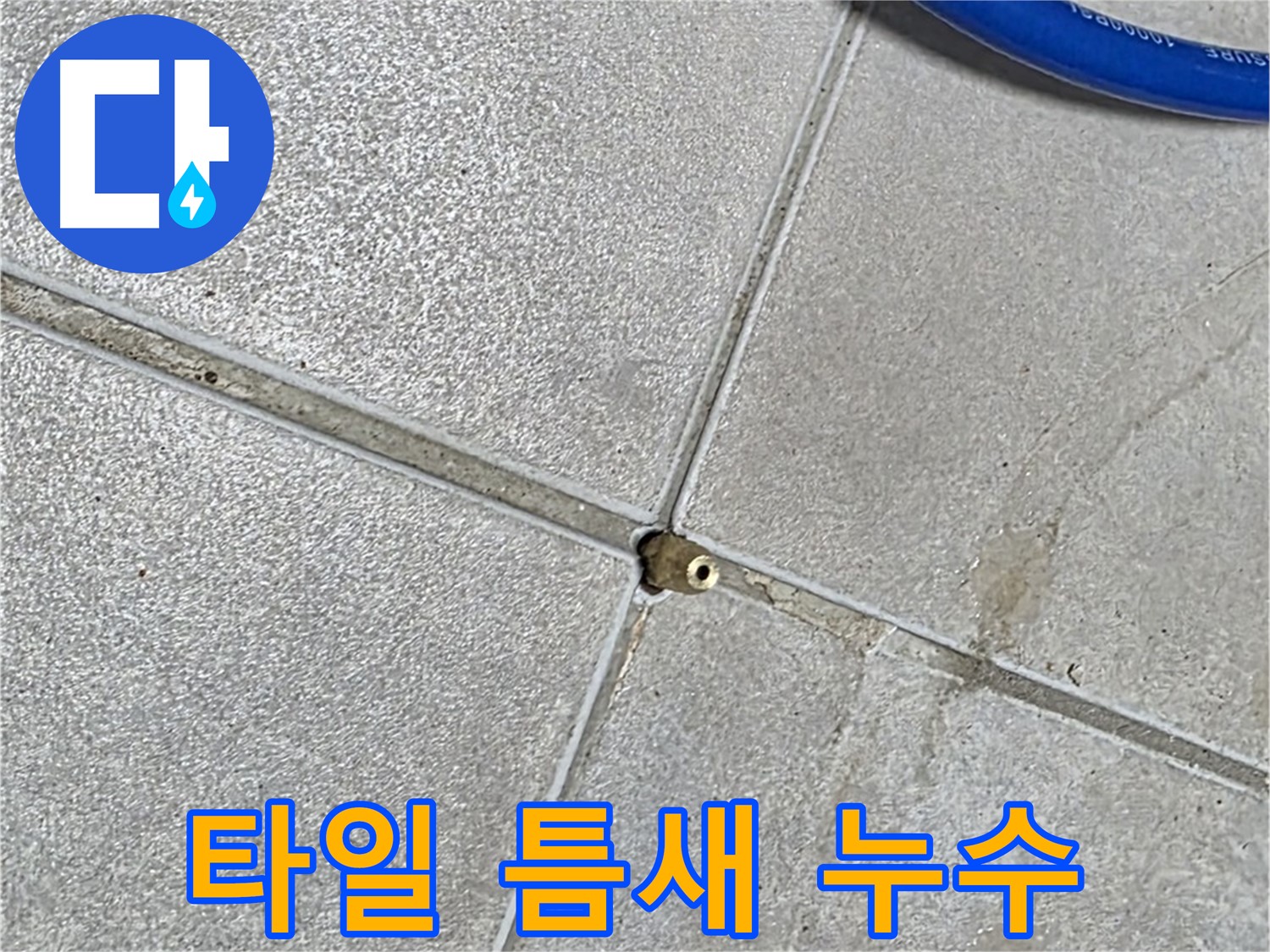 옥정동 율정마을 아파트 타일 틈새 누수 - 누수탐지 전문 업체에서 완벽하게 해결해 드립니다.