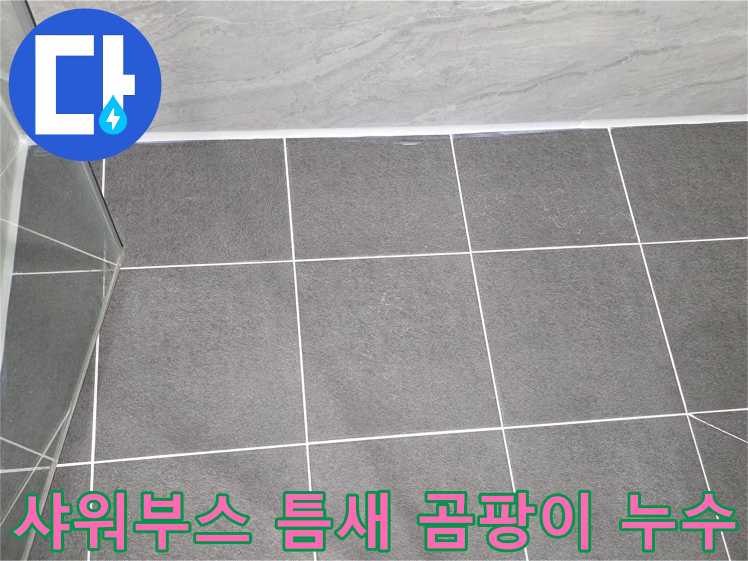운정 샤워부스 - 틈새 곰팡이 누수 원인 파악