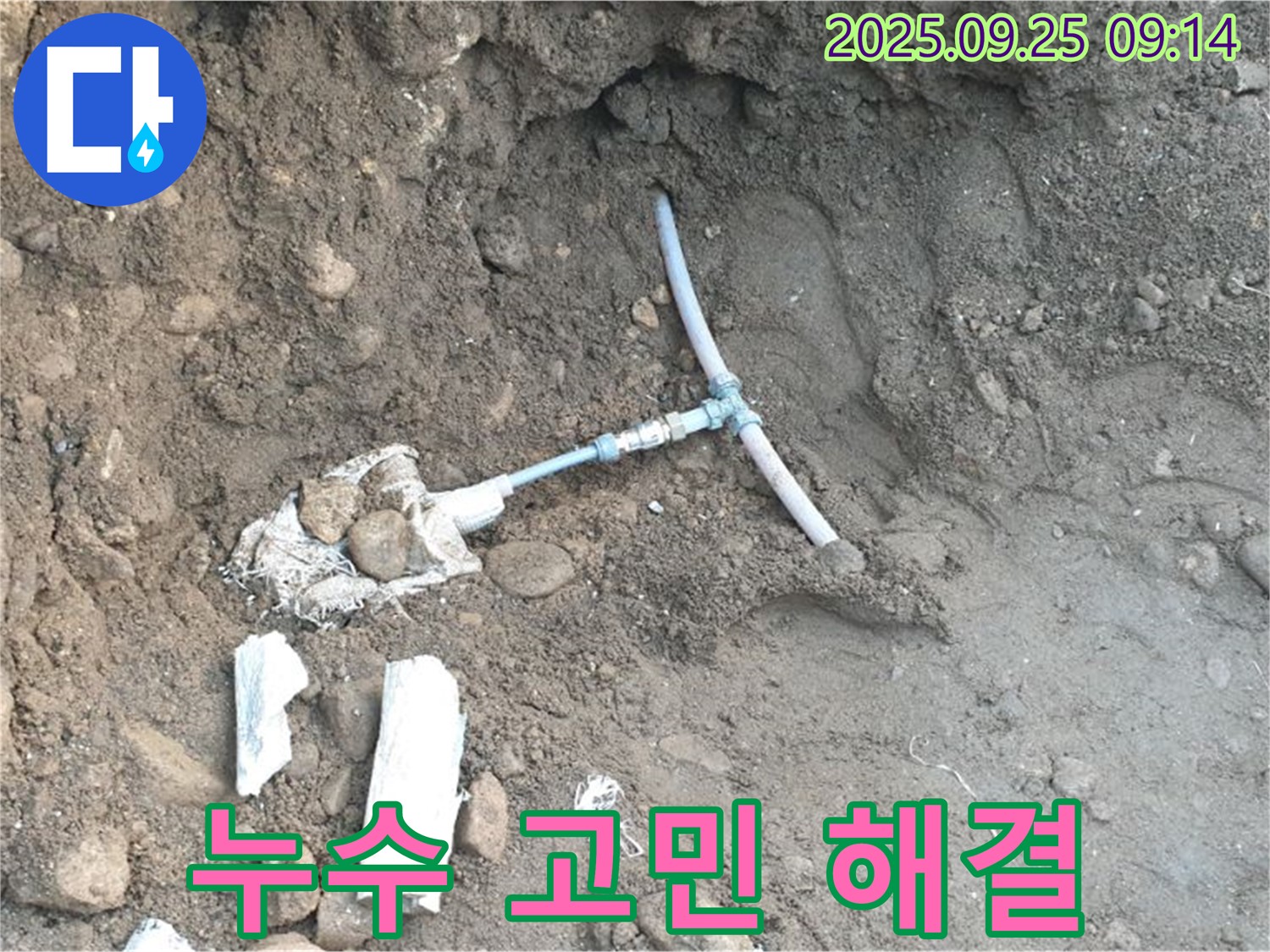 양주시 백석 누수 해결 현장 - 누수 문제로 고민하는 고객에게 해결책을 제시하는 모습입니다.