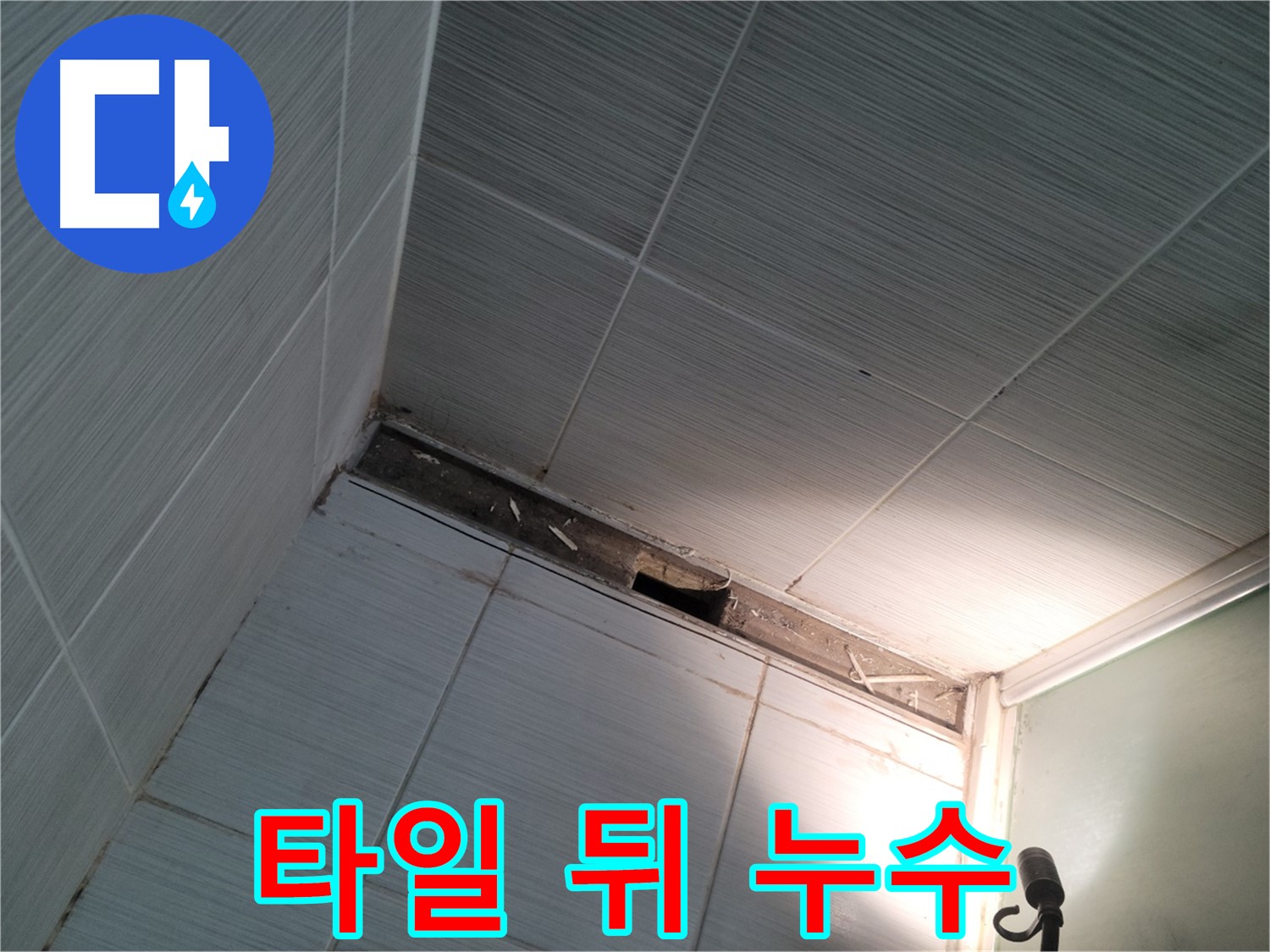 동두천 동두천동 타일 뒤 누수 확인 - 세심한 점검