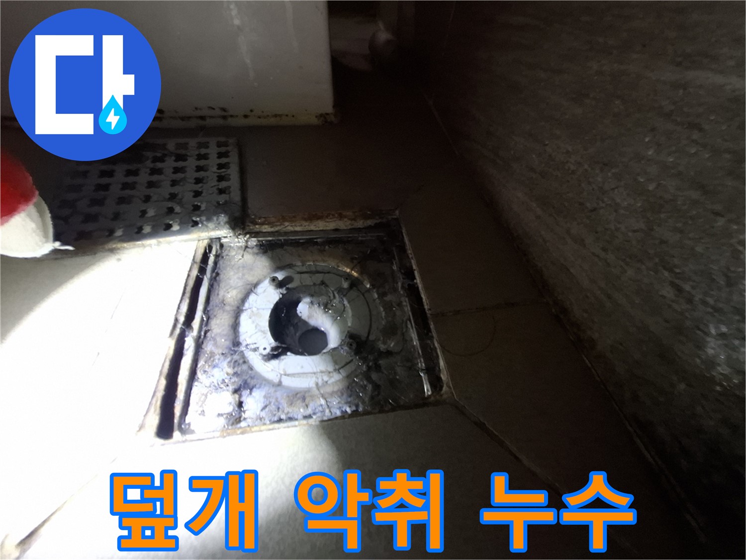 경기 성남 봇들마을 욕실 덮개 파손 - 누수 점검, 악취 제거와 함께 해결