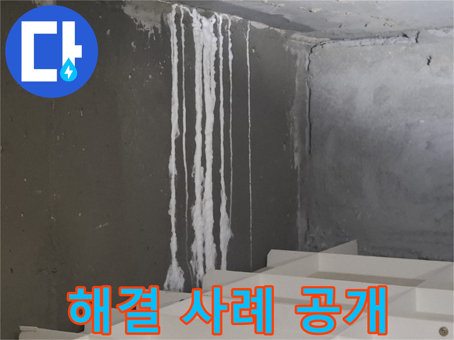 분당구 삼평동 봇들마을 아파트 누수 - 계단 '하얀 가루' 누수 완벽 해결 사례 공개! 고객님의 만족을 최우선으로 생각합니다.