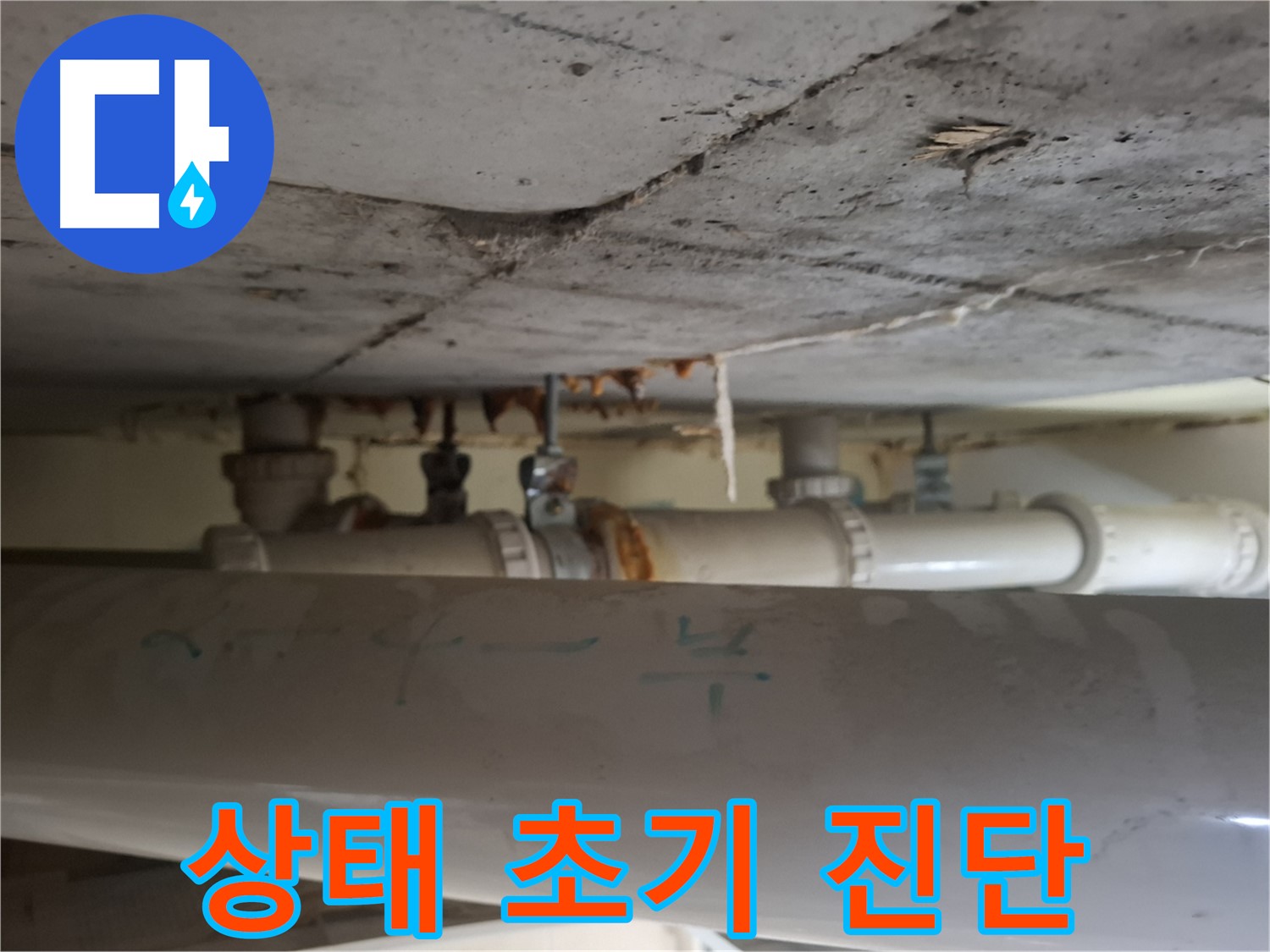 성남 분당 봇들마을2단지 아파트 - 천장 점검구 배관 상태 확인, 초기 누수 위험 진단