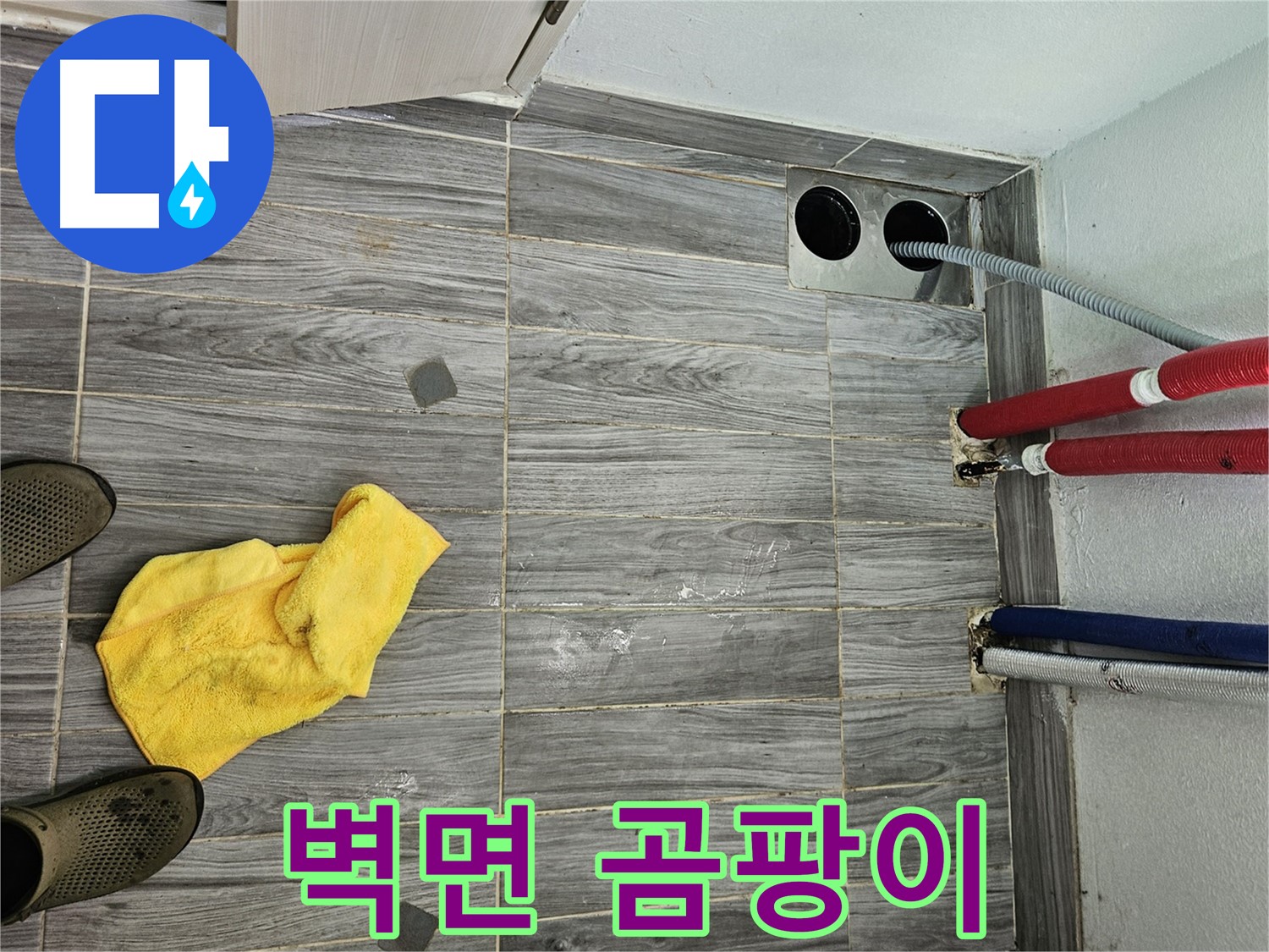 강동리버스타운 누수 - 배관 주변 벽면 곰팡이 발생 시기 추정