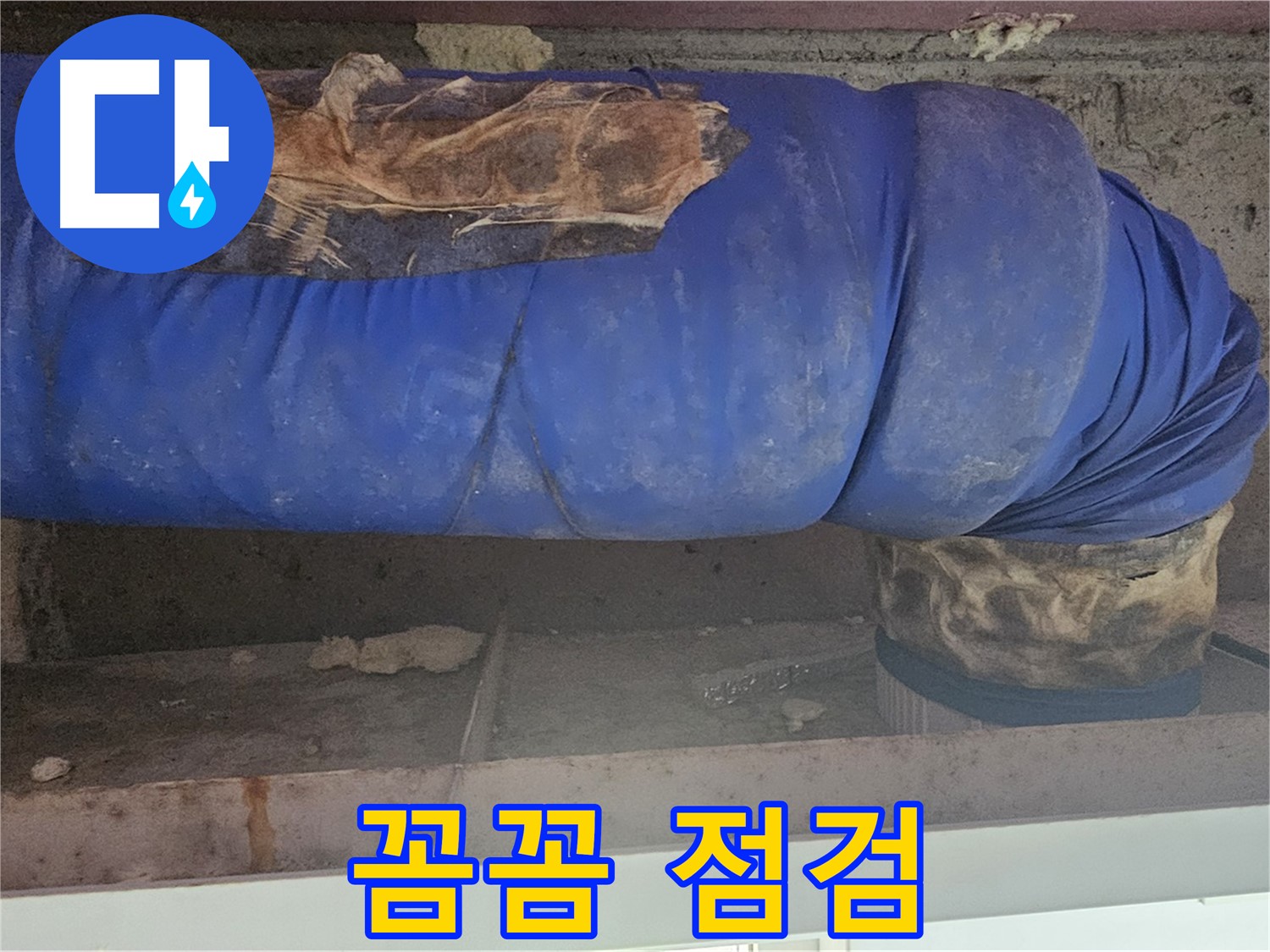 신월동 엘리시안 누수 - 낡은 배관 덮개 꼼꼼하게 점검 중! - 전문가