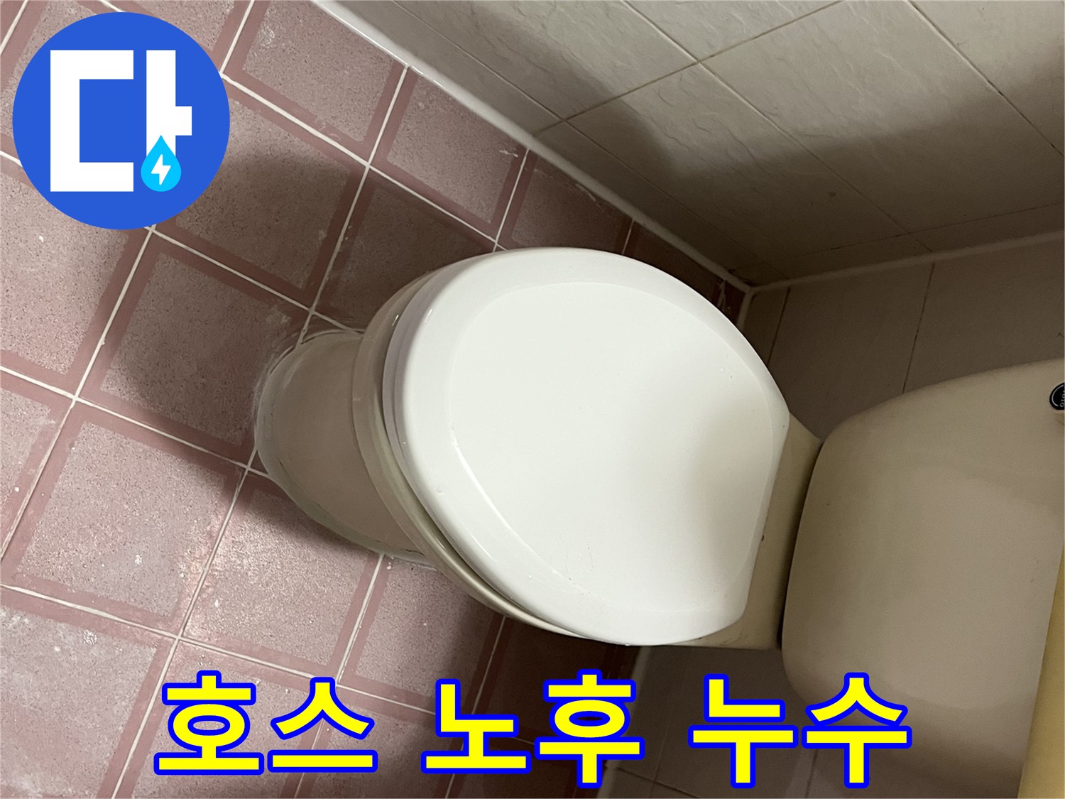 변기 누수 - 변기 물탱크 연결 호스 노후로 인한 누수 해결 - 금천구 독산동 형제맨션빌