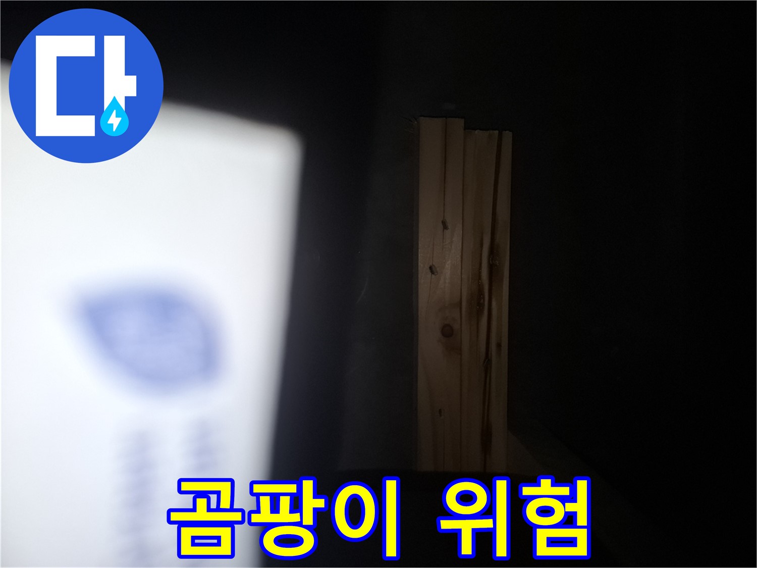 수원 팔달구 신풍동 누수 - 젖은 나무 - 곰팡이 발생 위험 증가.