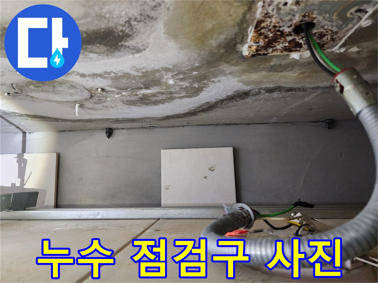 아랫집 천장 점검구 누수와 곰팡이