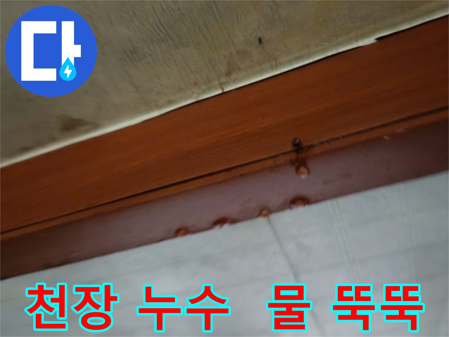 청파동 2층 주택 누수 - 아랫집 천장 누수 긴급 해결