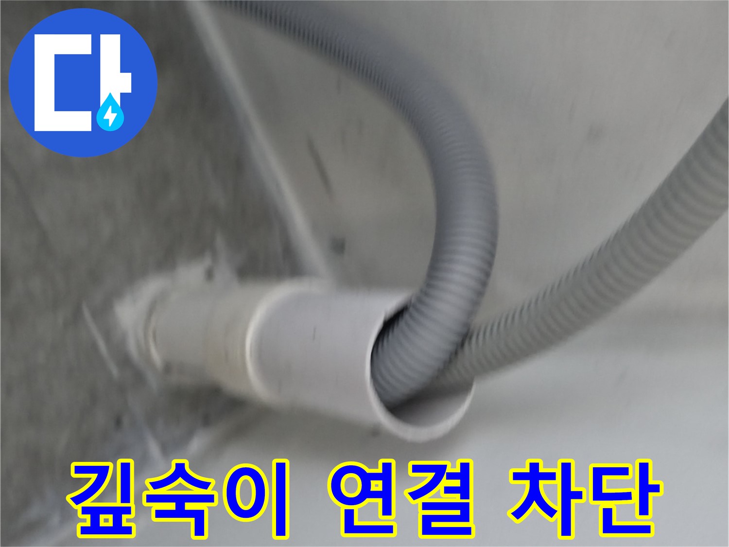 신림동 세탁기 배수관 깊숙이 연결 - 완벽 차단!