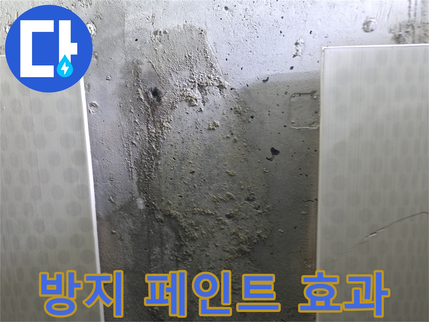 성북구 00동 콘크리트 벽 누수 - 누수 방지 페인트 시공으로 누수 예방