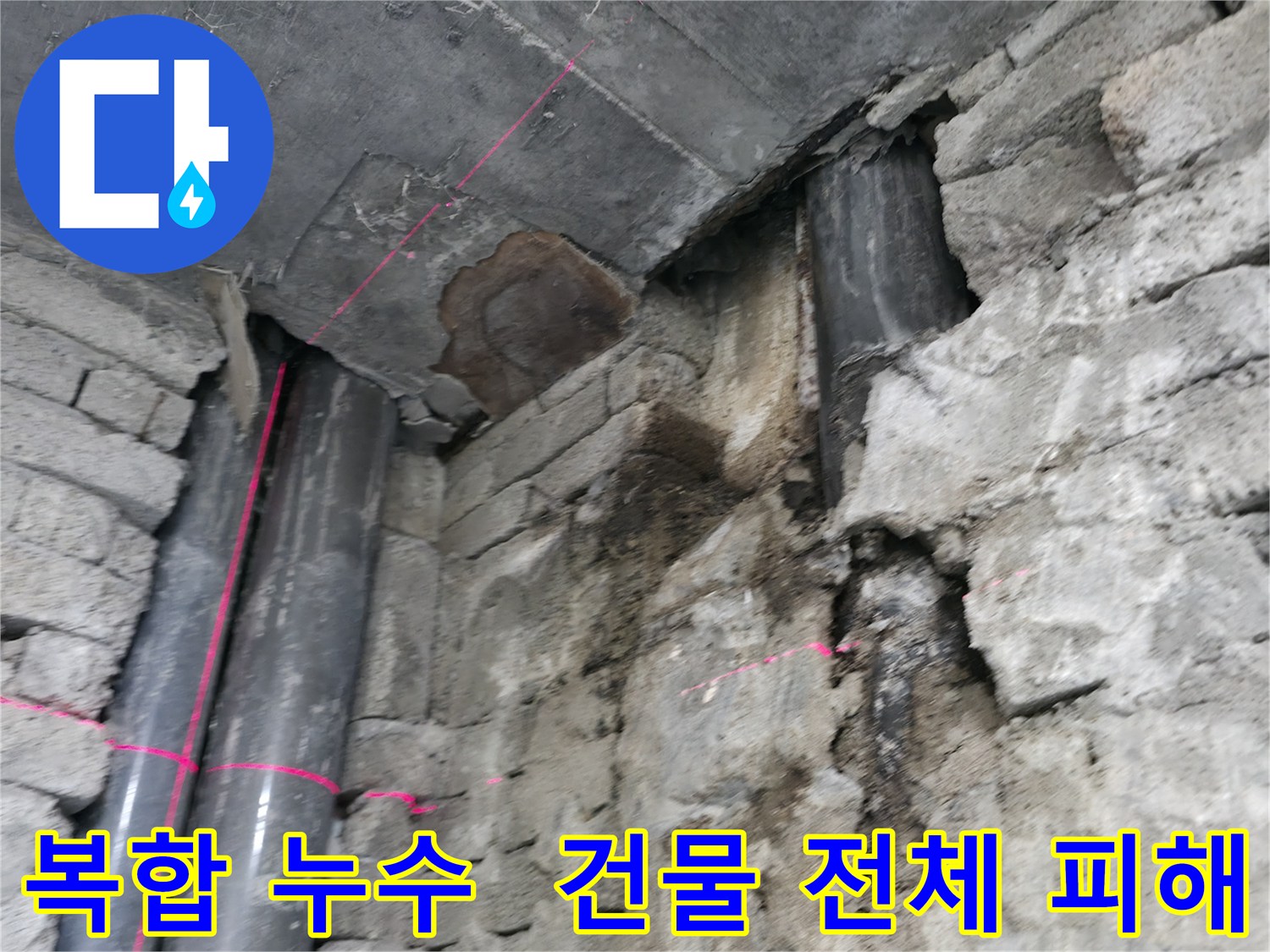 서초동 건물 누수 - 복합적인 원인으로 아랫층과 지하층까지 피해가 확산된 상황입니다.