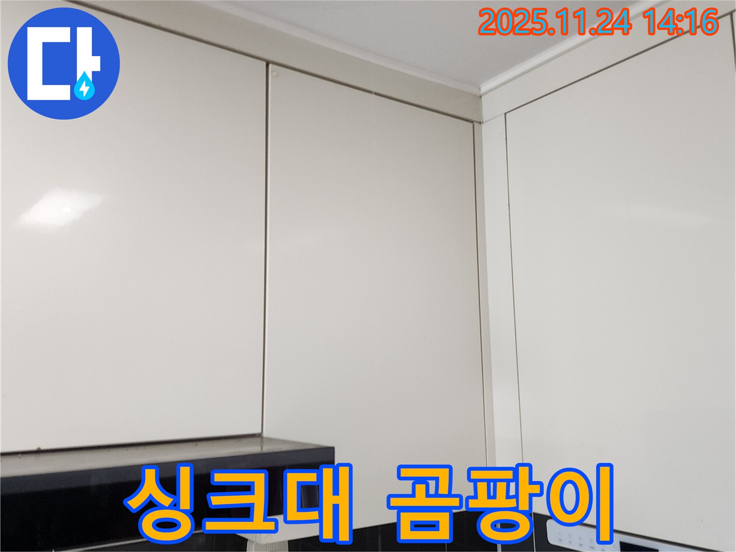 포천 가산면 마전리 누수 - 싱크대 주변 곰팡이, 누수 때문일까?