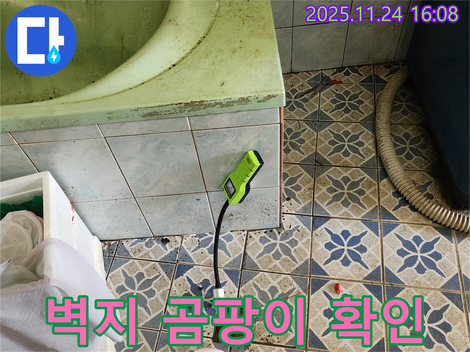 포천 신북면 가채리 주택 누수 - 벽지 곰팡이로 누수 초기 증상 확인