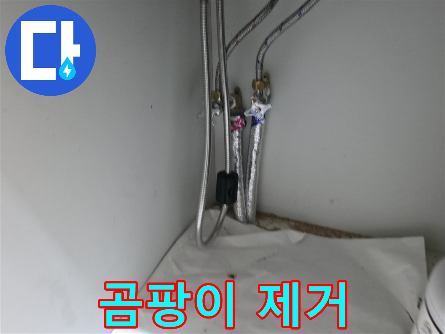 서초2동 세면대 하부장 곰팡이 - 제거 스프레이 사용