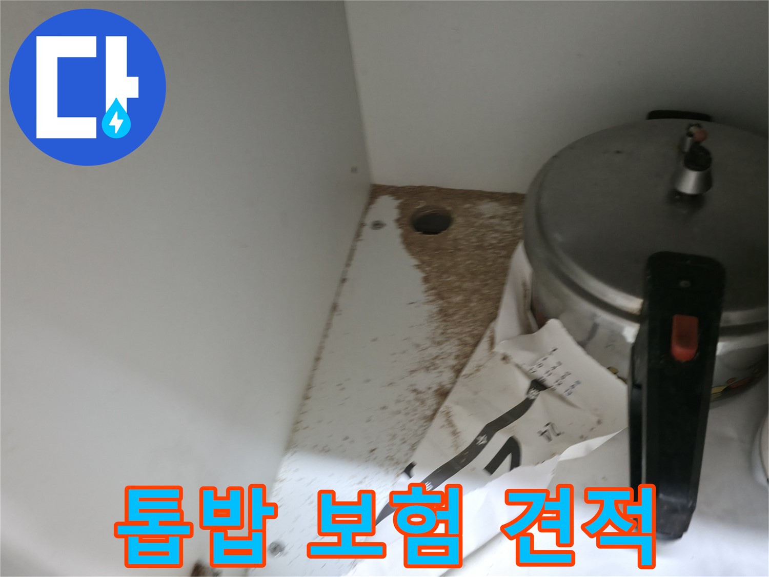 싱크대 밑 - 톱밥 - 악취 발생 - 해충 꼬임
