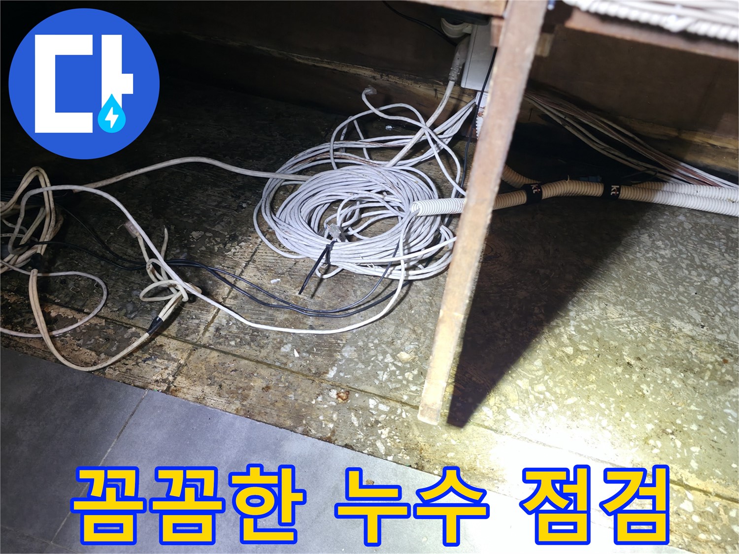 양평 옥천면 고읍리 꼼꼼한 누수 점검 - 통신선 주변 누수 확인